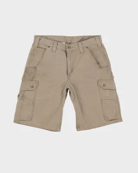 00s Carhartt Dark Beige Cargo Shorts - W34