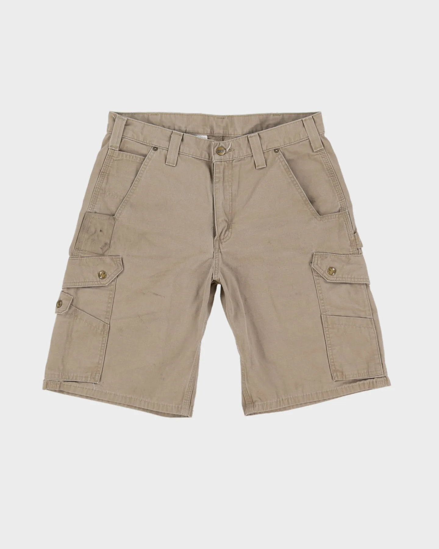 00s Carhartt Dark Beige Cargo Shorts - W34