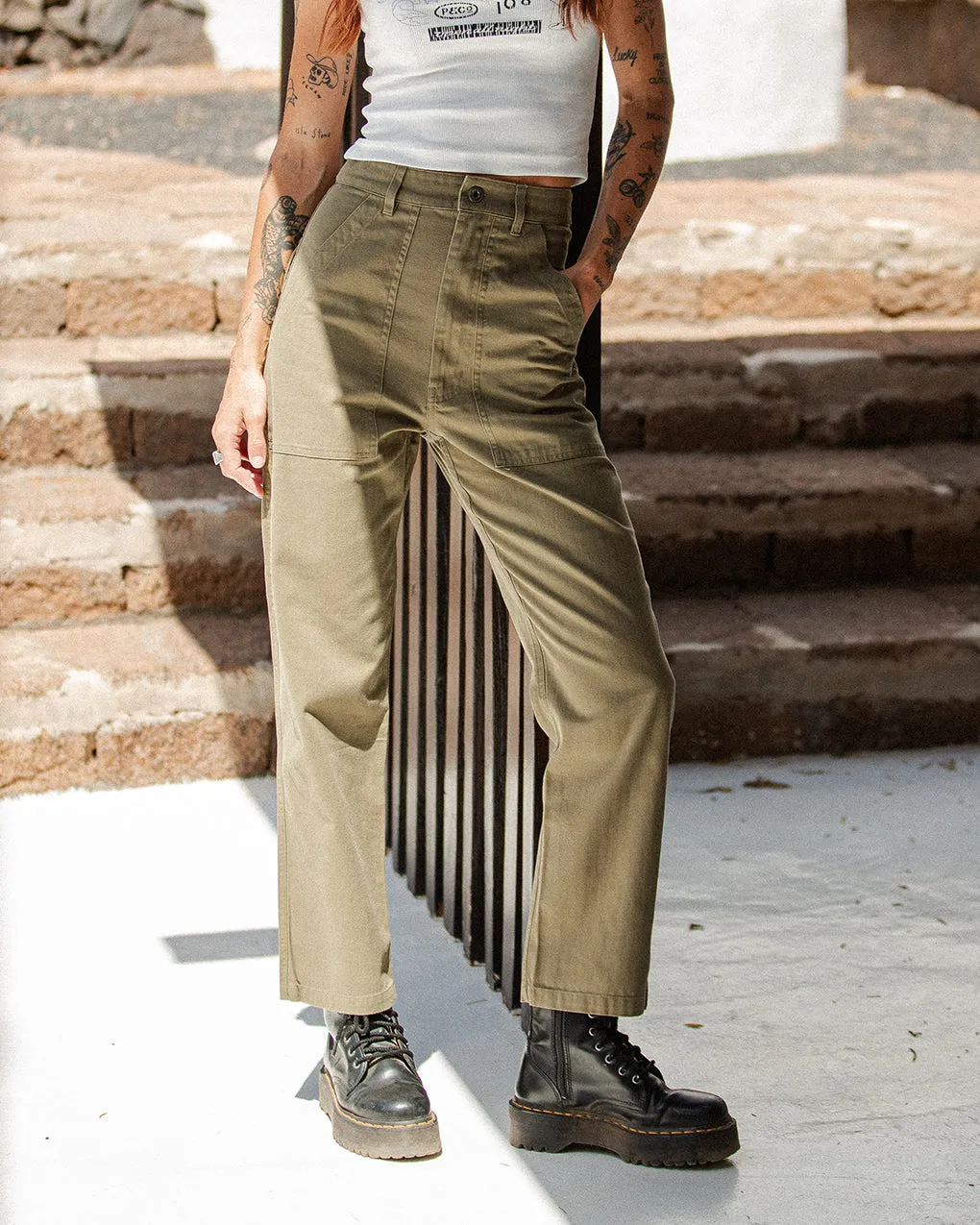 304 Service Fatigue Pants - Olive