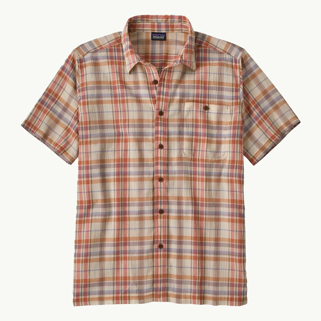 AC SHIRT PAINT PLAID QUARTZ CORAL