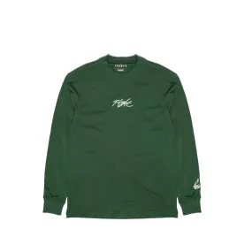 Air Jordan Mens Long Sleeve Tshirt 'Noble Green'