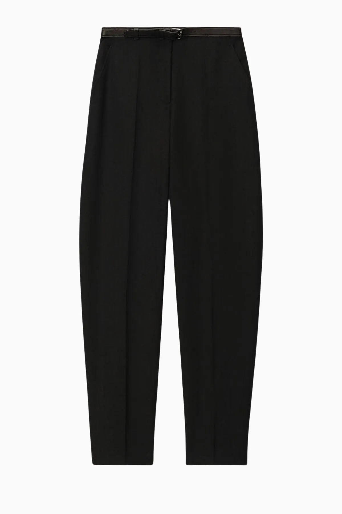 Alexander Wang Leather Belted Low Waisted pant - Black