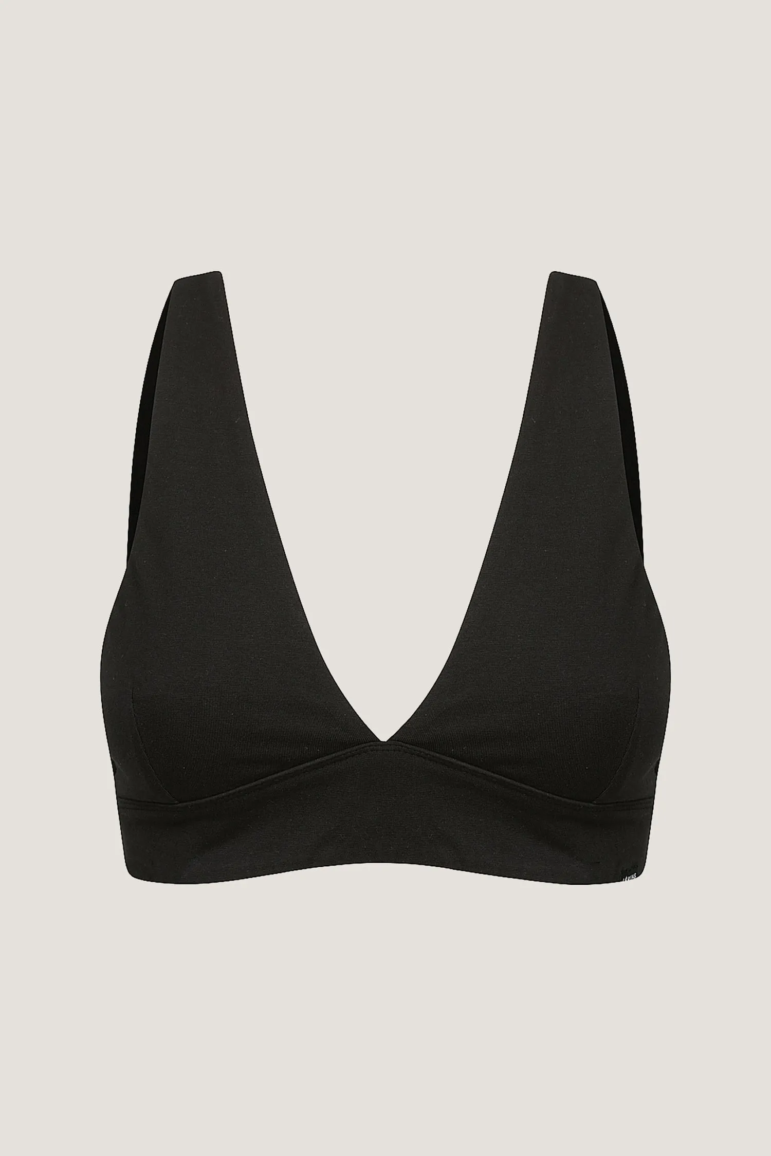 BERTA ORGANIC COTTON BRALETTE - BLACK