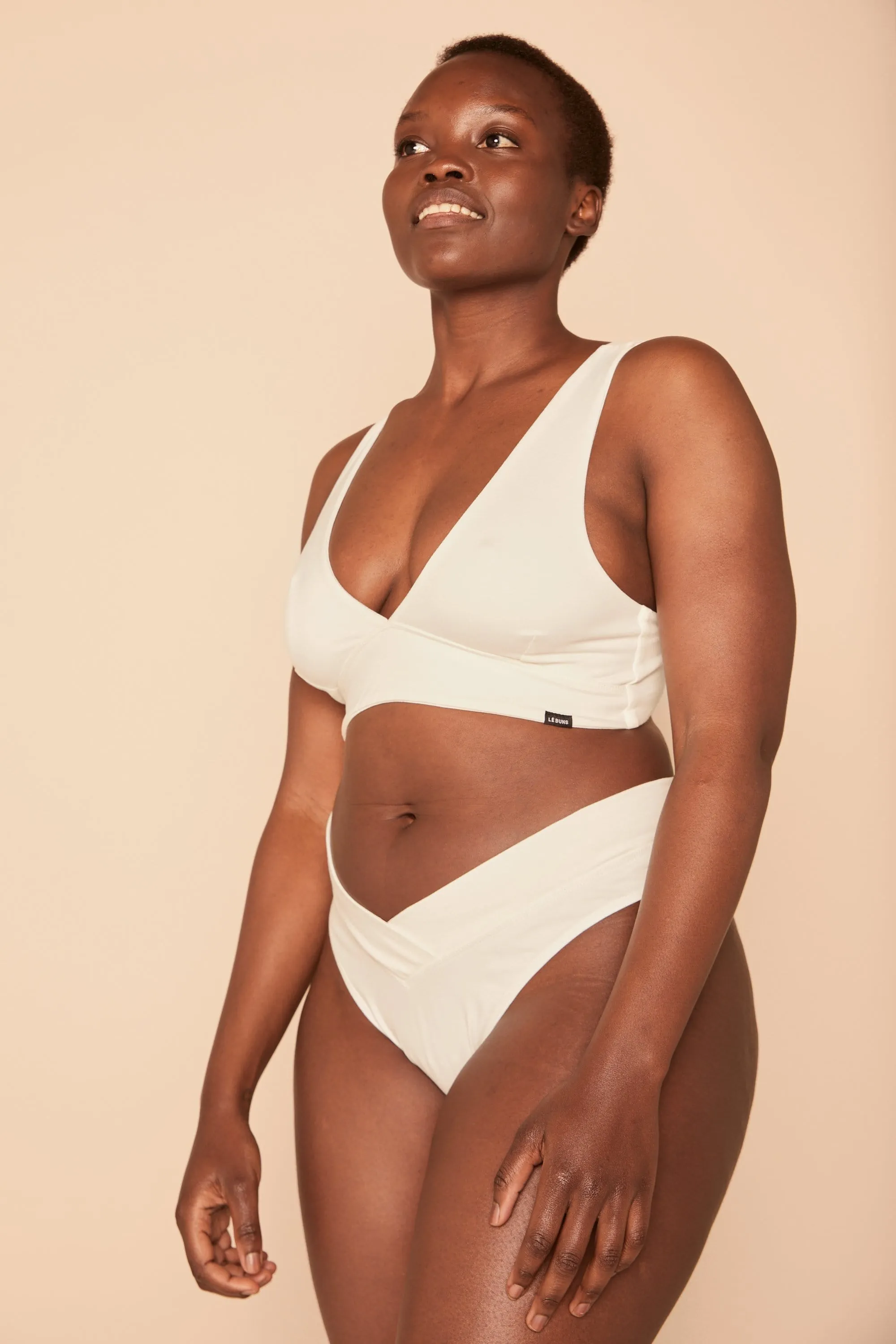 BILLIE ORGANIC COTTON G STRING - IVORY