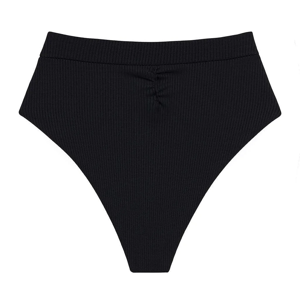 Black Rib Paulina Bikini Bottom