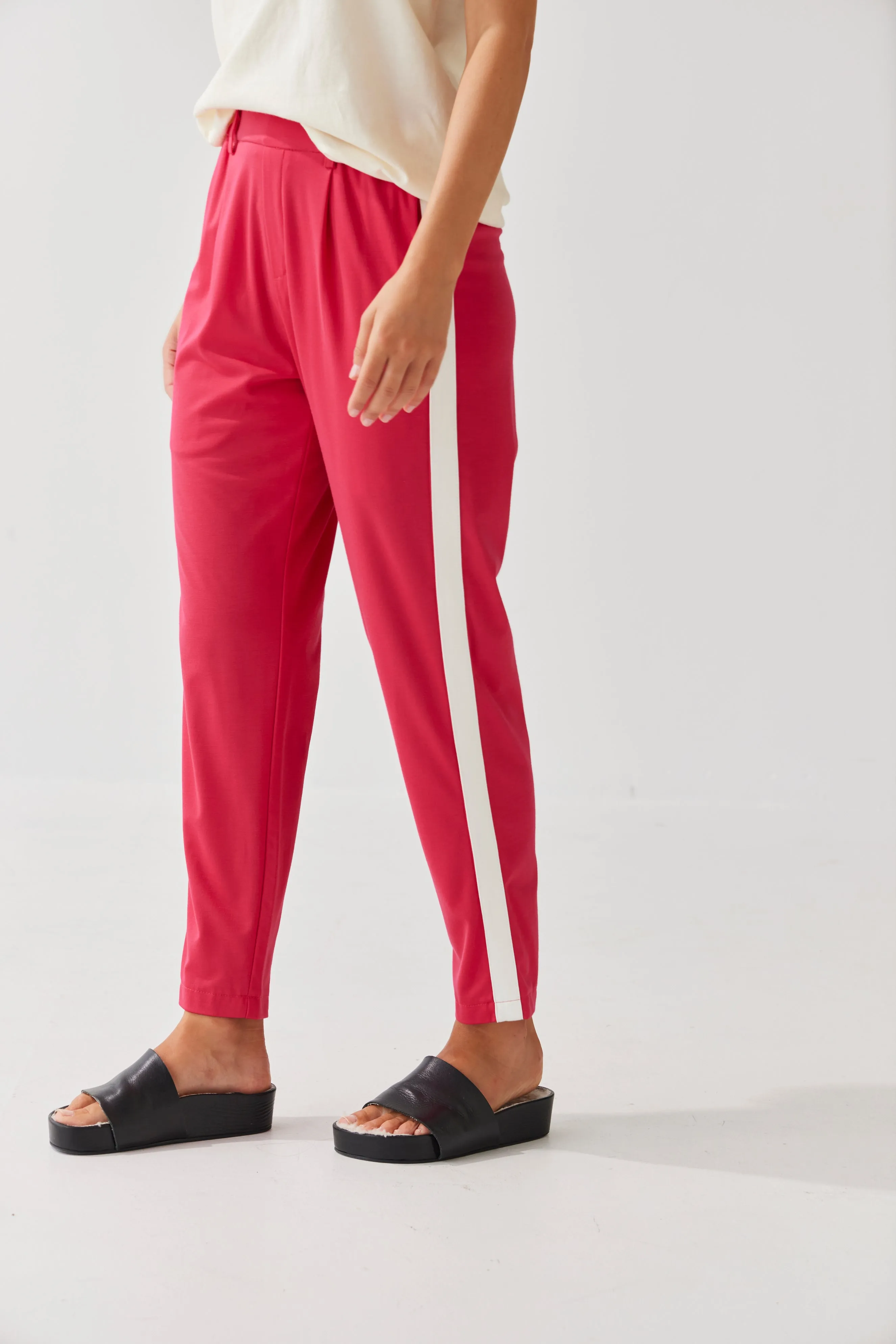 Bobbie Pants | Pink/White