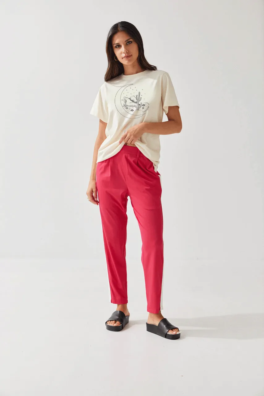 Bobbie Pants | Pink/White