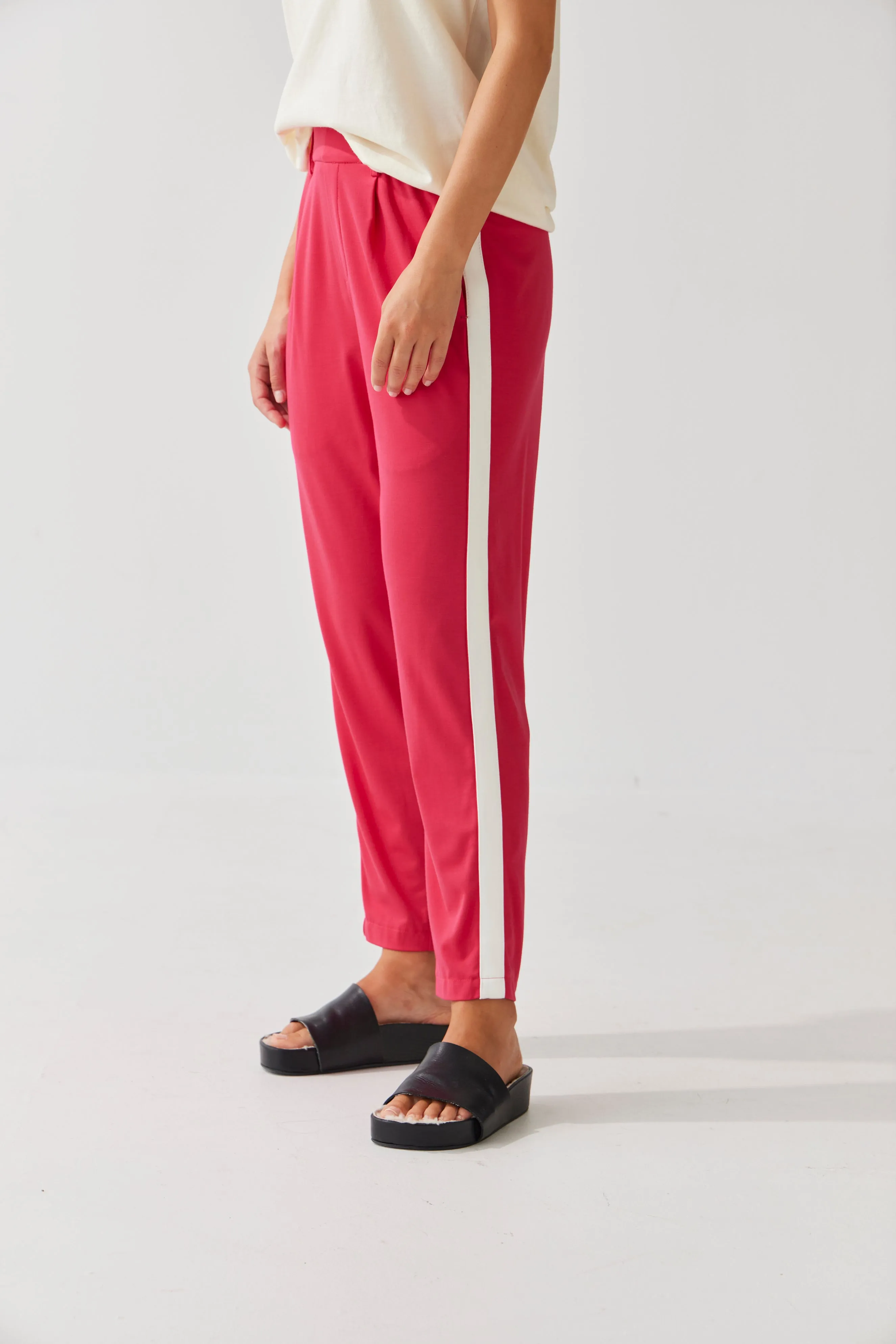 Bobbie Pants | Pink/White