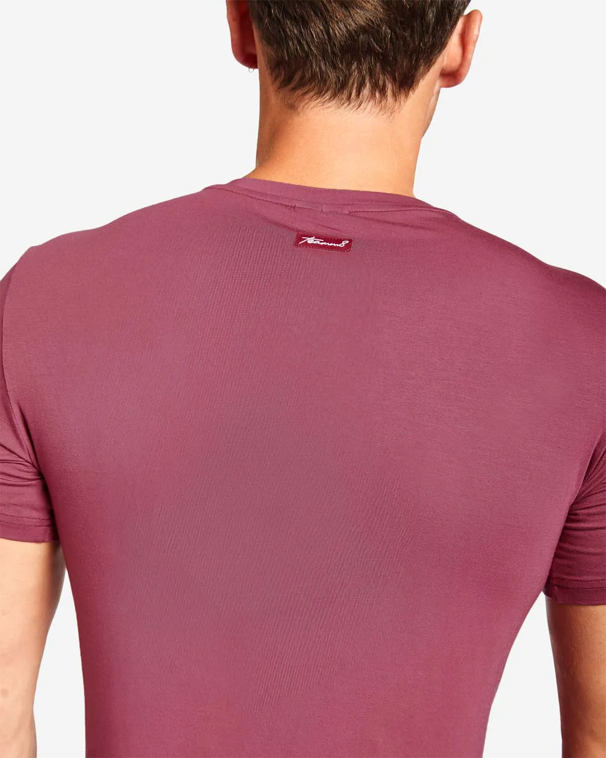 Body Bamboo Crop Tee - Burgundy