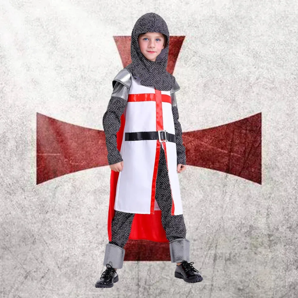 Boys Medieval Crusaders Knight Templar Costume Set