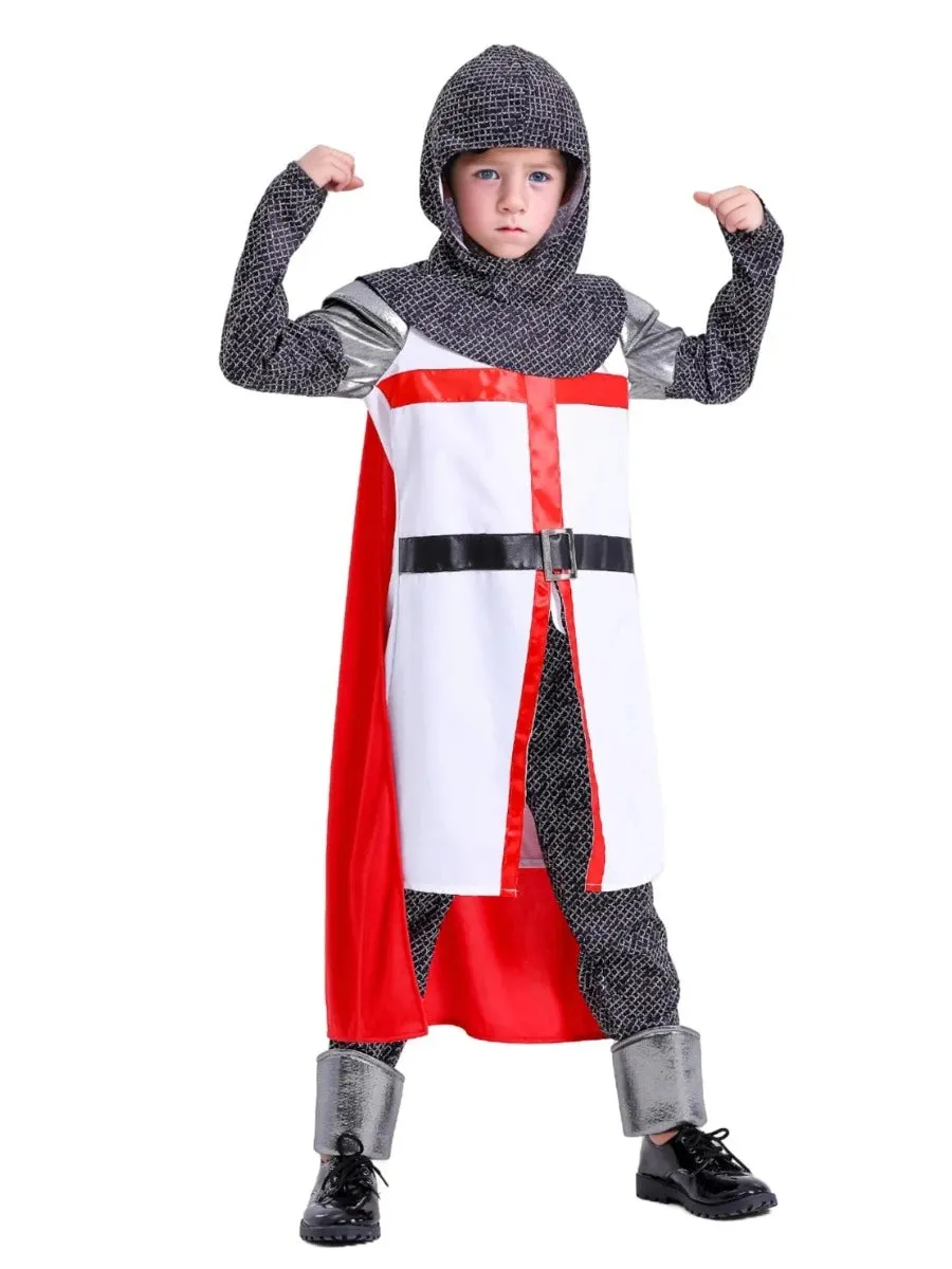 Boys Medieval Crusaders Knight Templar Costume Set