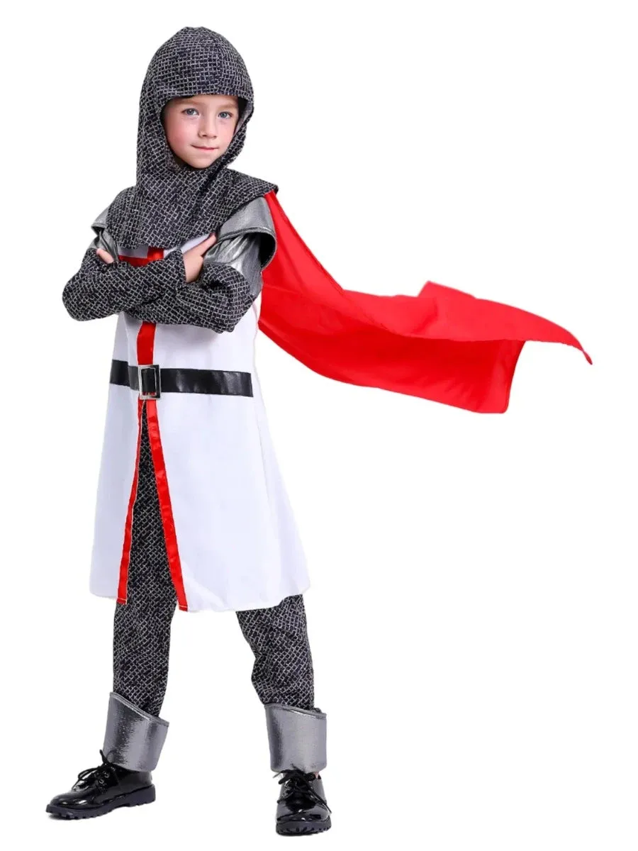 Boys Medieval Crusaders Knight Templar Costume Set