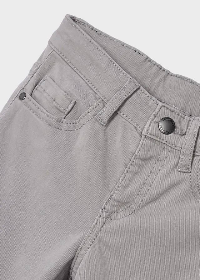 Boys Slim Fit 5 Pocket Pants | Chromium