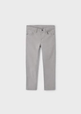 Boys Slim Fit 5 Pocket Pants | Chromium