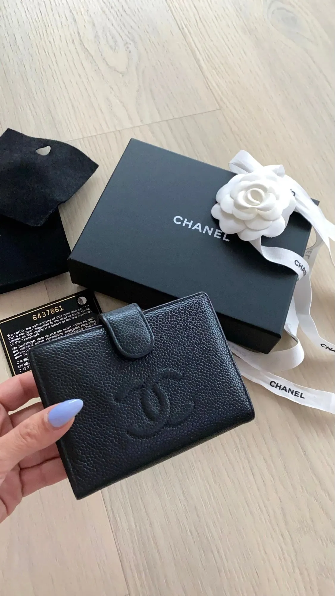 Chanel French purse wallet