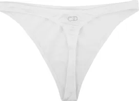 Christian Dior Swarovski Logo Thong