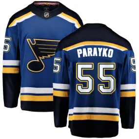 Colton Parayko St. Louis Blues Fanatics Branded Home Breakaway Jersey - Blue