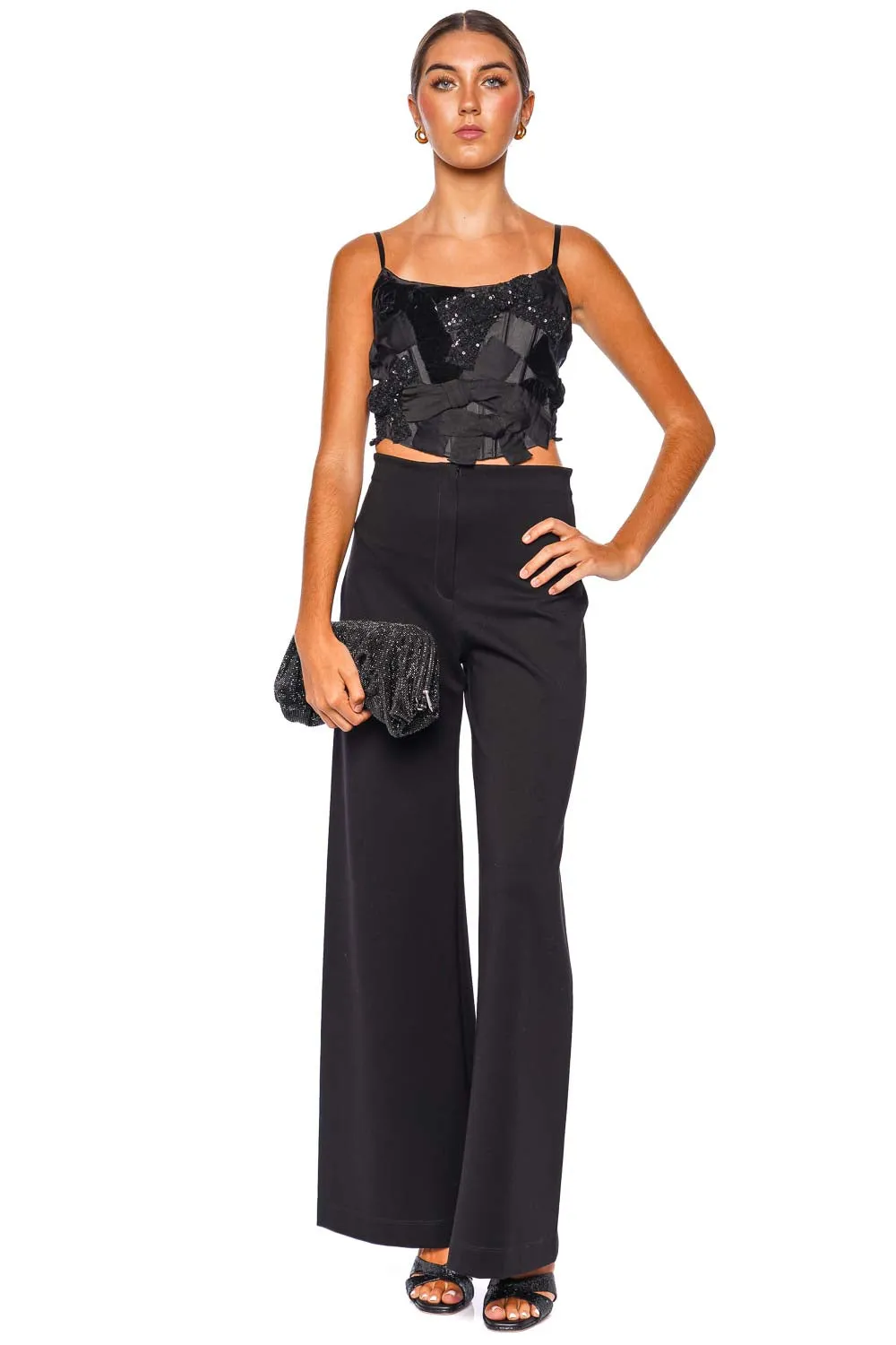 Das Vida Crepe Wide Leg Pants