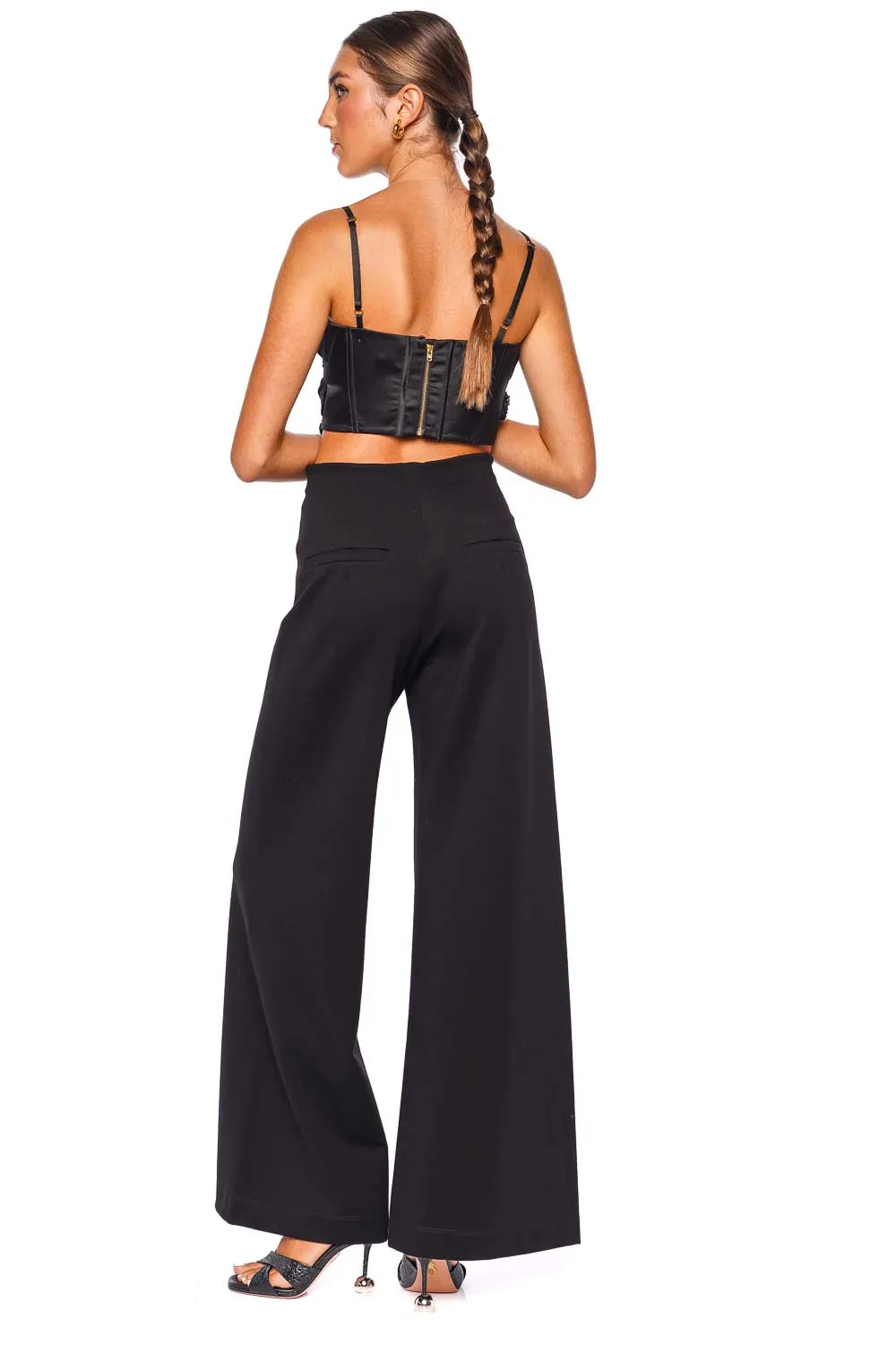 Das Vida Crepe Wide Leg Pants