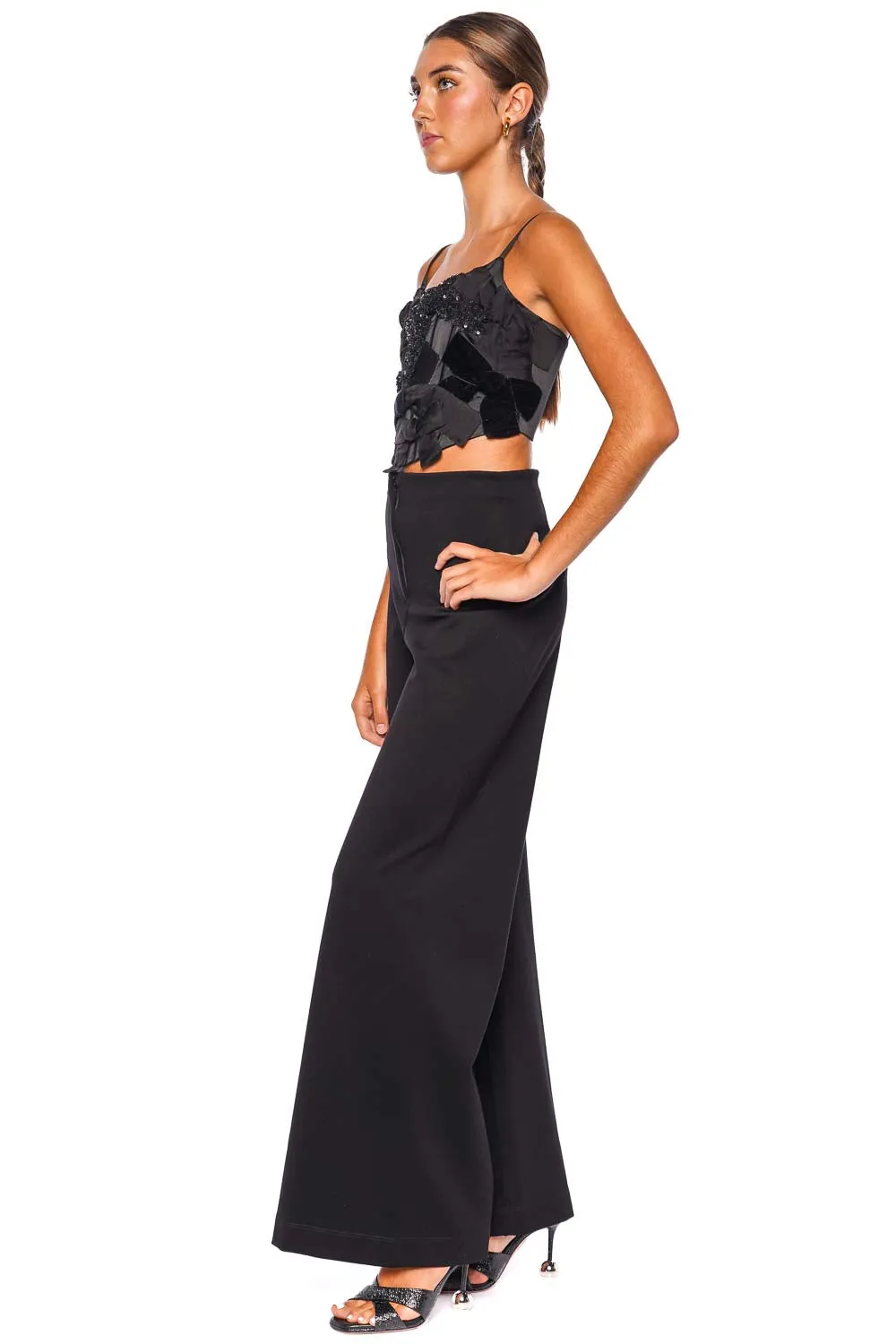 Das Vida Crepe Wide Leg Pants