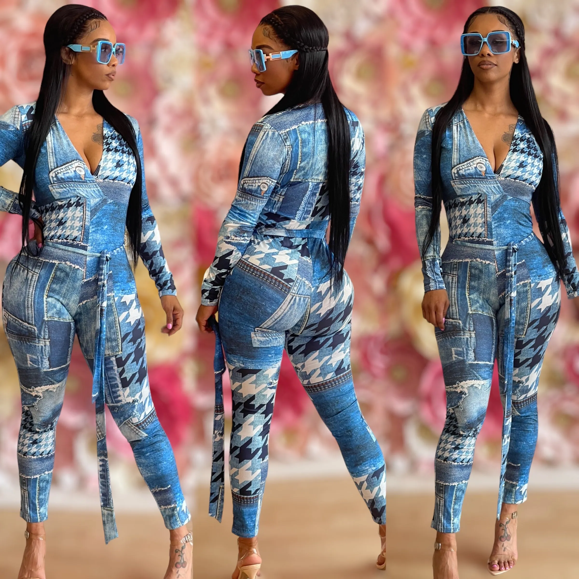 Denim 3D Stretch Jumper