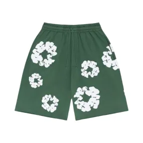 Denim Tears Cotton Wreath Green Shorts