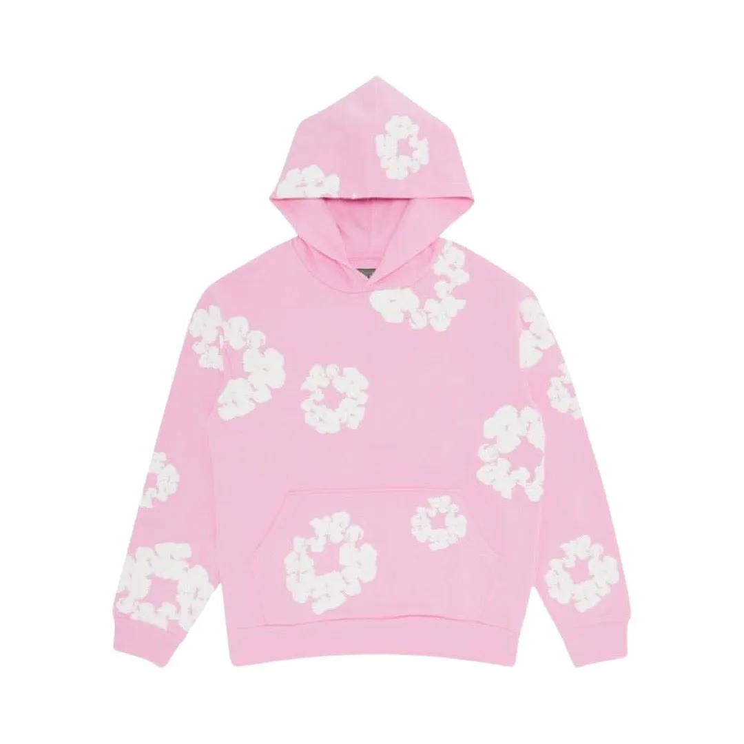 Denim Tears Cotton Wreath Pink Hoodie