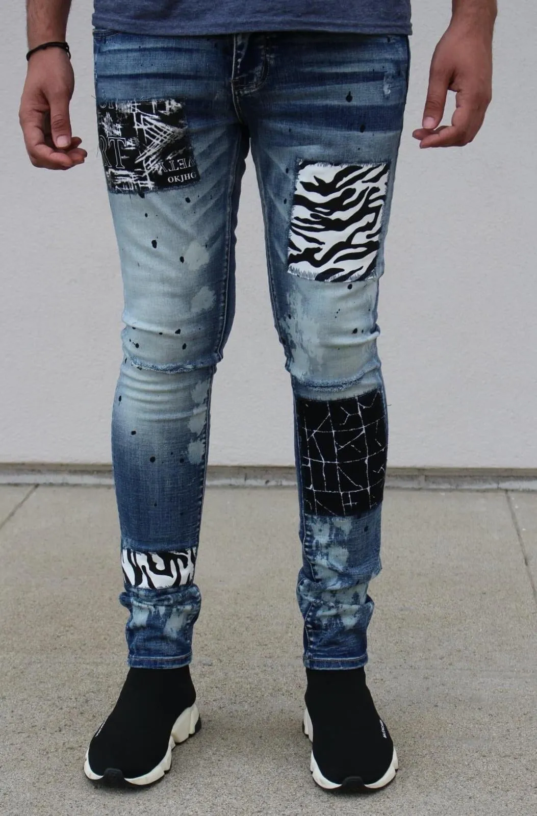 DMT Oscar Blue Patchwork Denim