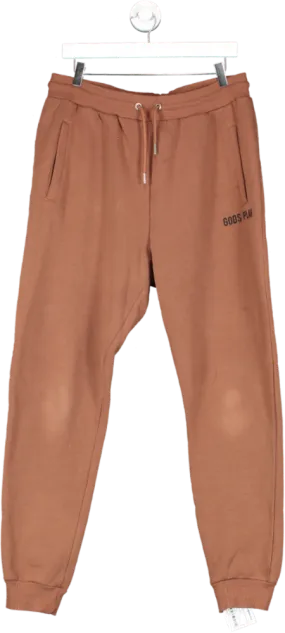 Gods Plan Brown Slim Fit Sweatpants UK XL