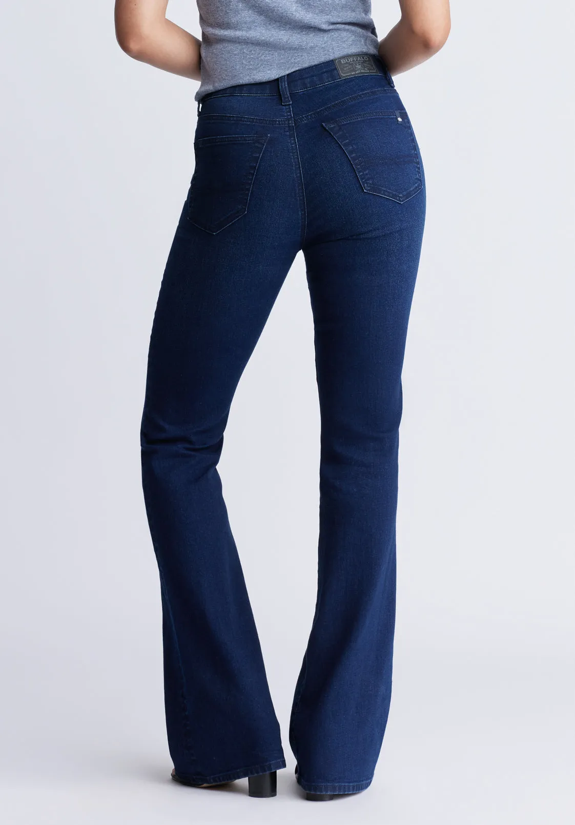 High-Rise Flare Joplin Women's Jeans, Indigo - BL15979