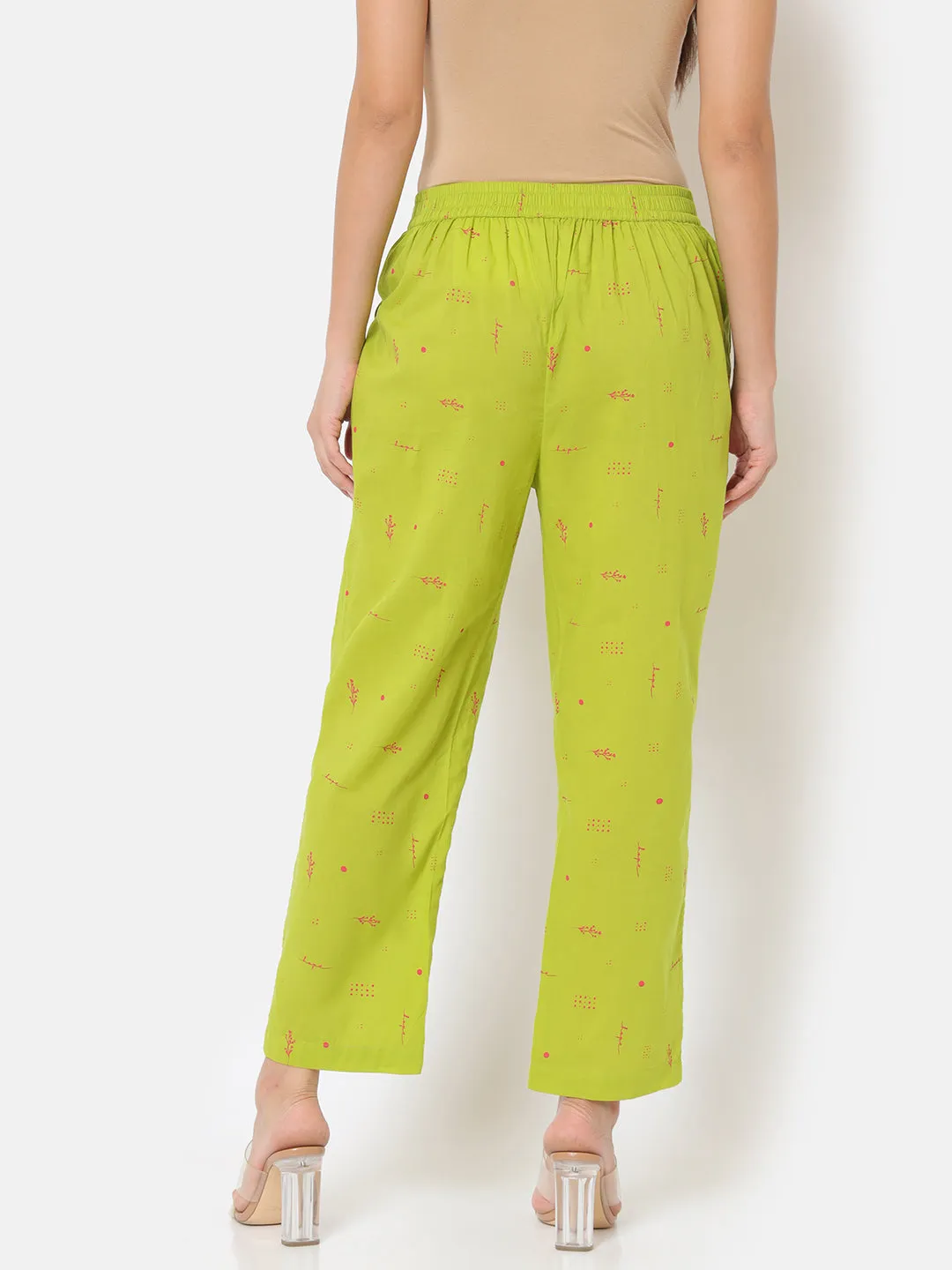 Hope Green Straight Pants