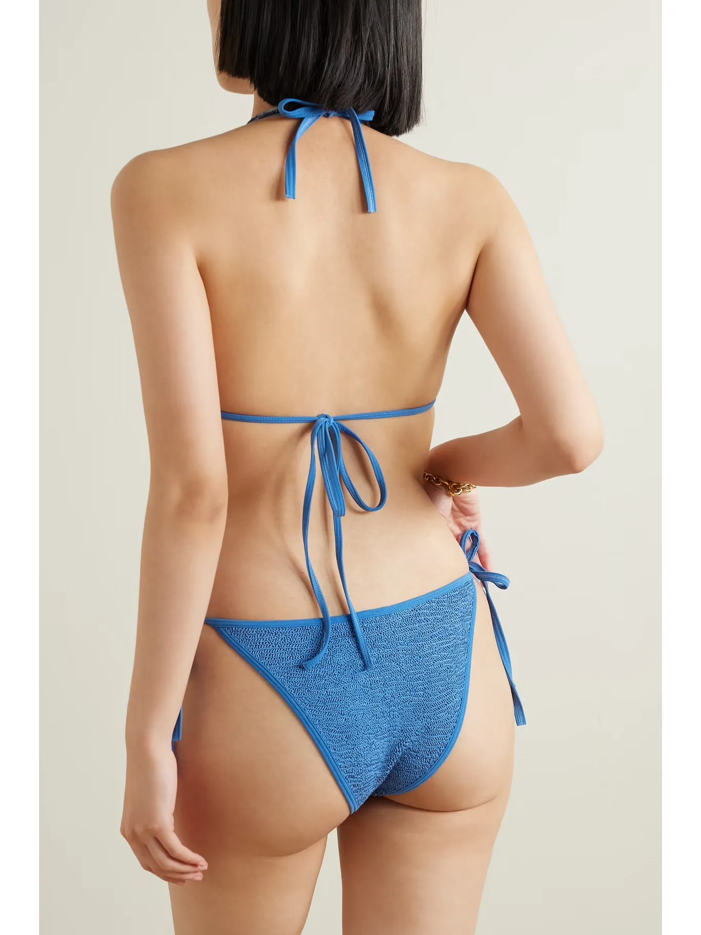 Hunza G - Gina Bikini - Metallic Denim