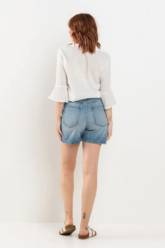 KERI BAGGY DENIM SHORTS