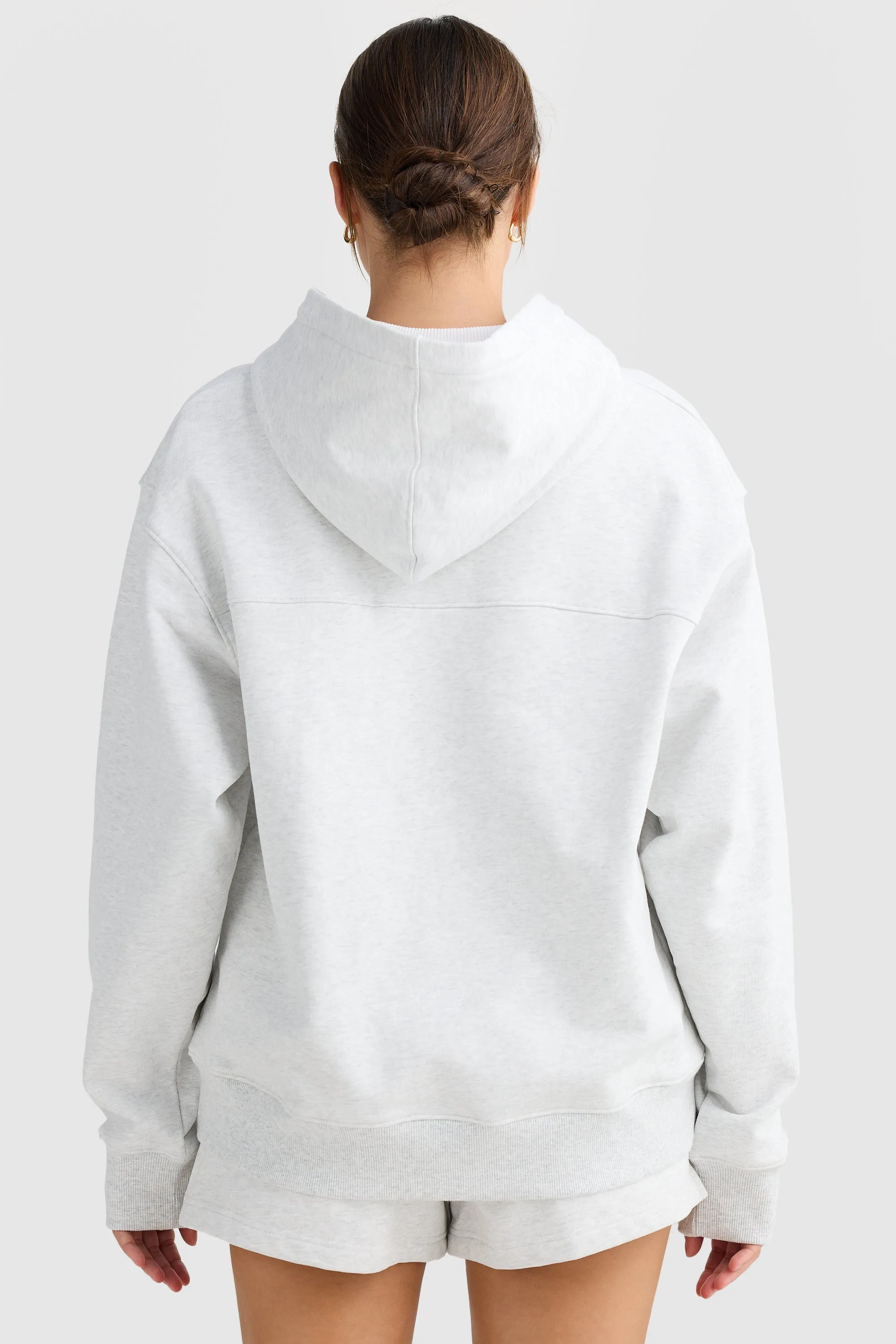 Lena Hoodie White Marle