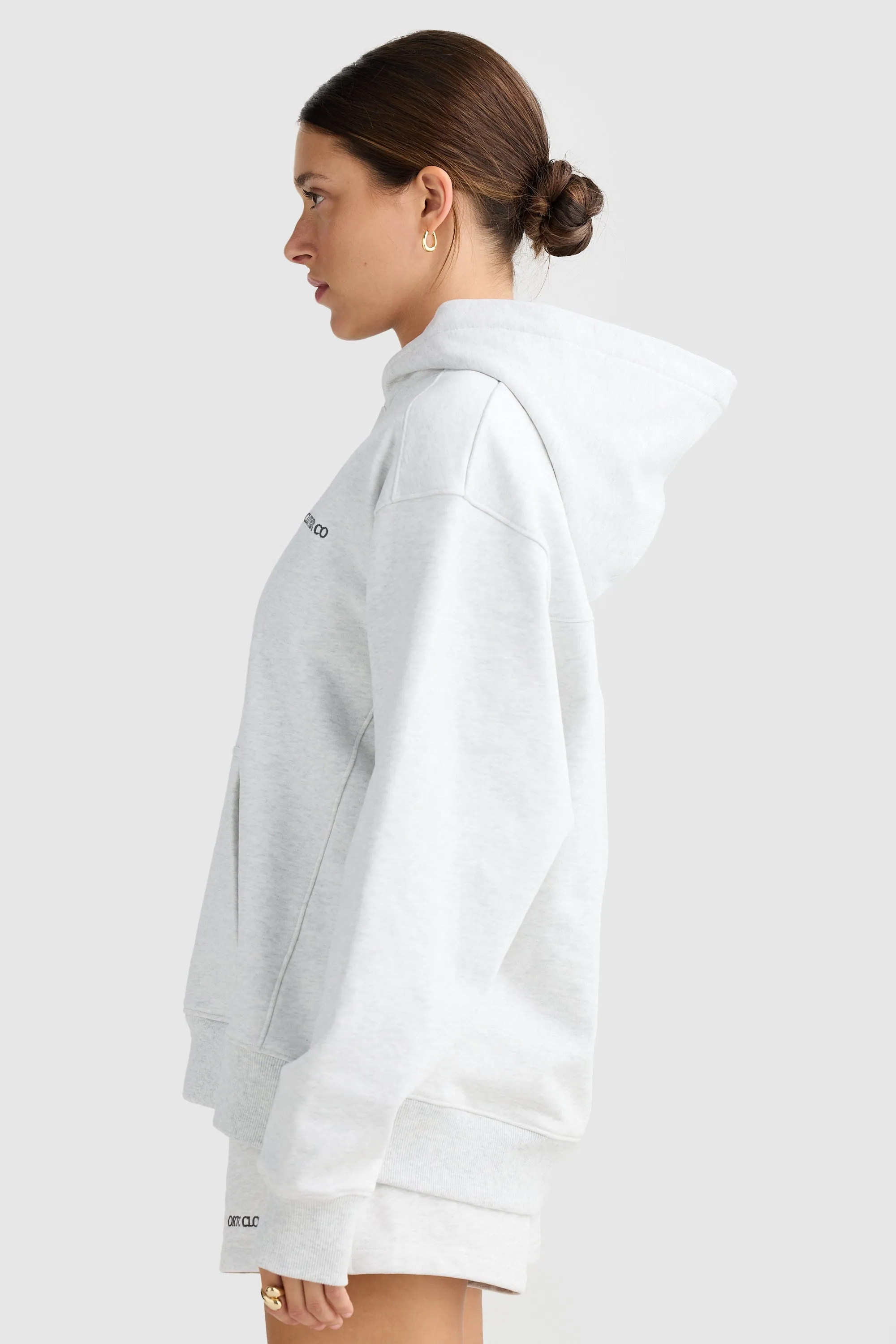 Lena Hoodie White Marle