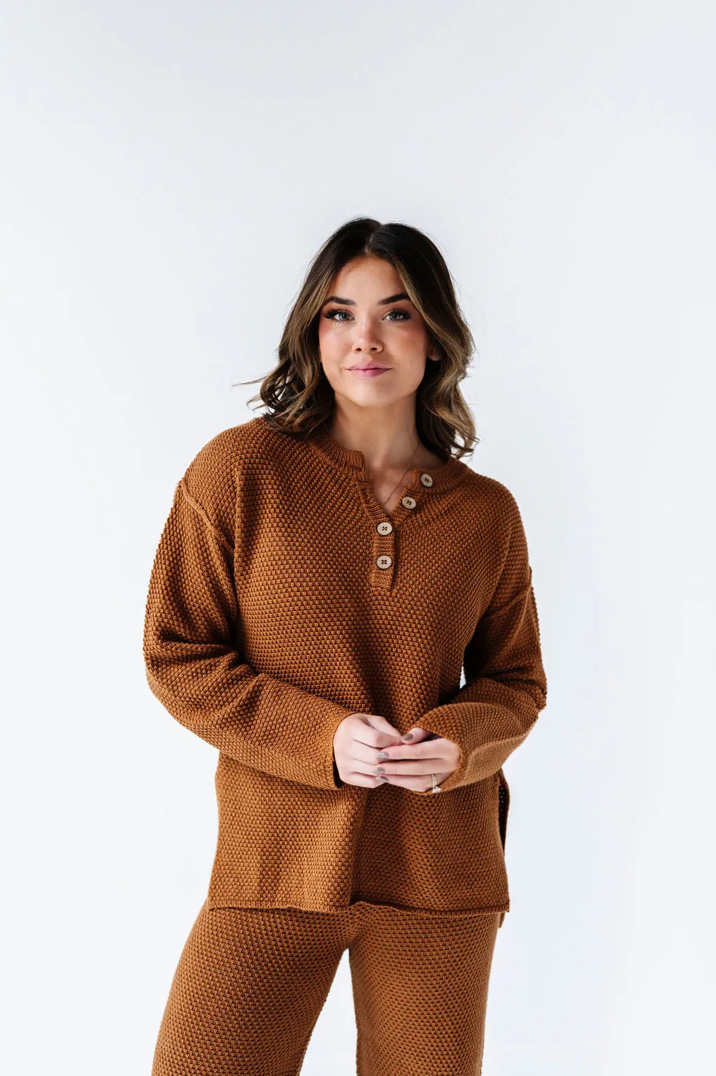 Leo Textured Sweater Set