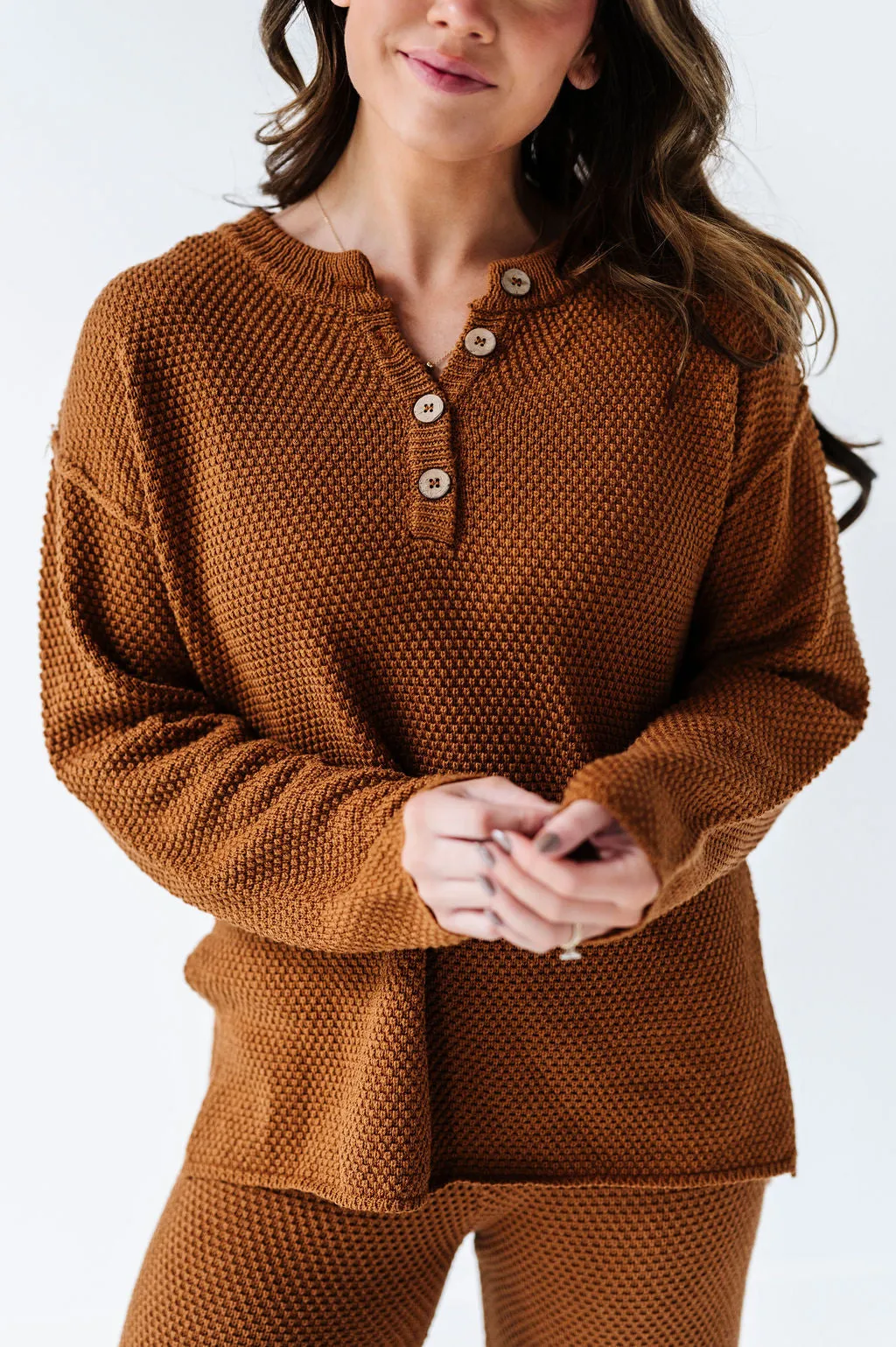 Leo Textured Sweater Set