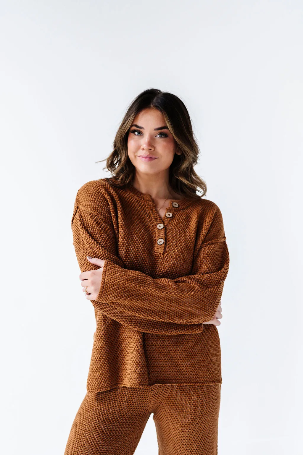 Leo Textured Sweater Set