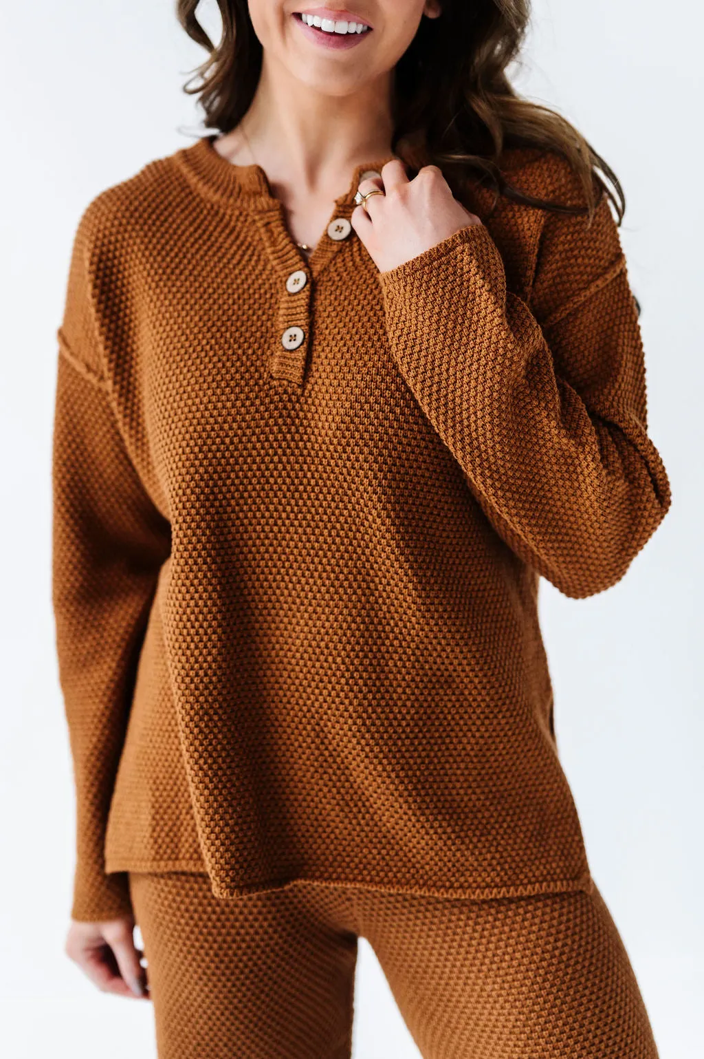 Leo Textured Sweater Set