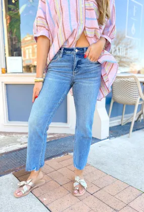 Margot Mid Rise Straight Denim by Lovervet