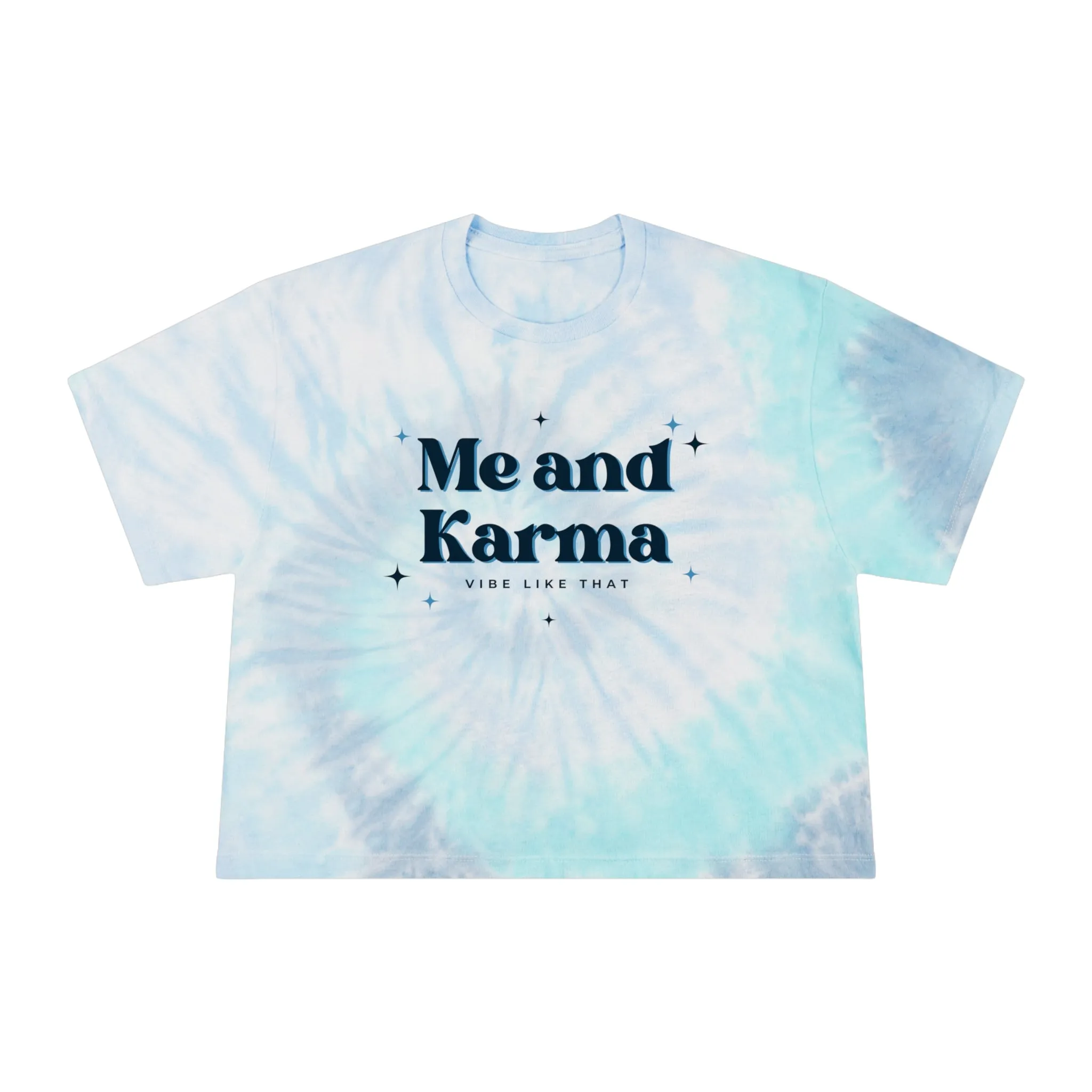 Me and Karma Vibe Like That Women's Tie-Dye Crop Tee | Taylor Swift Concert Tee