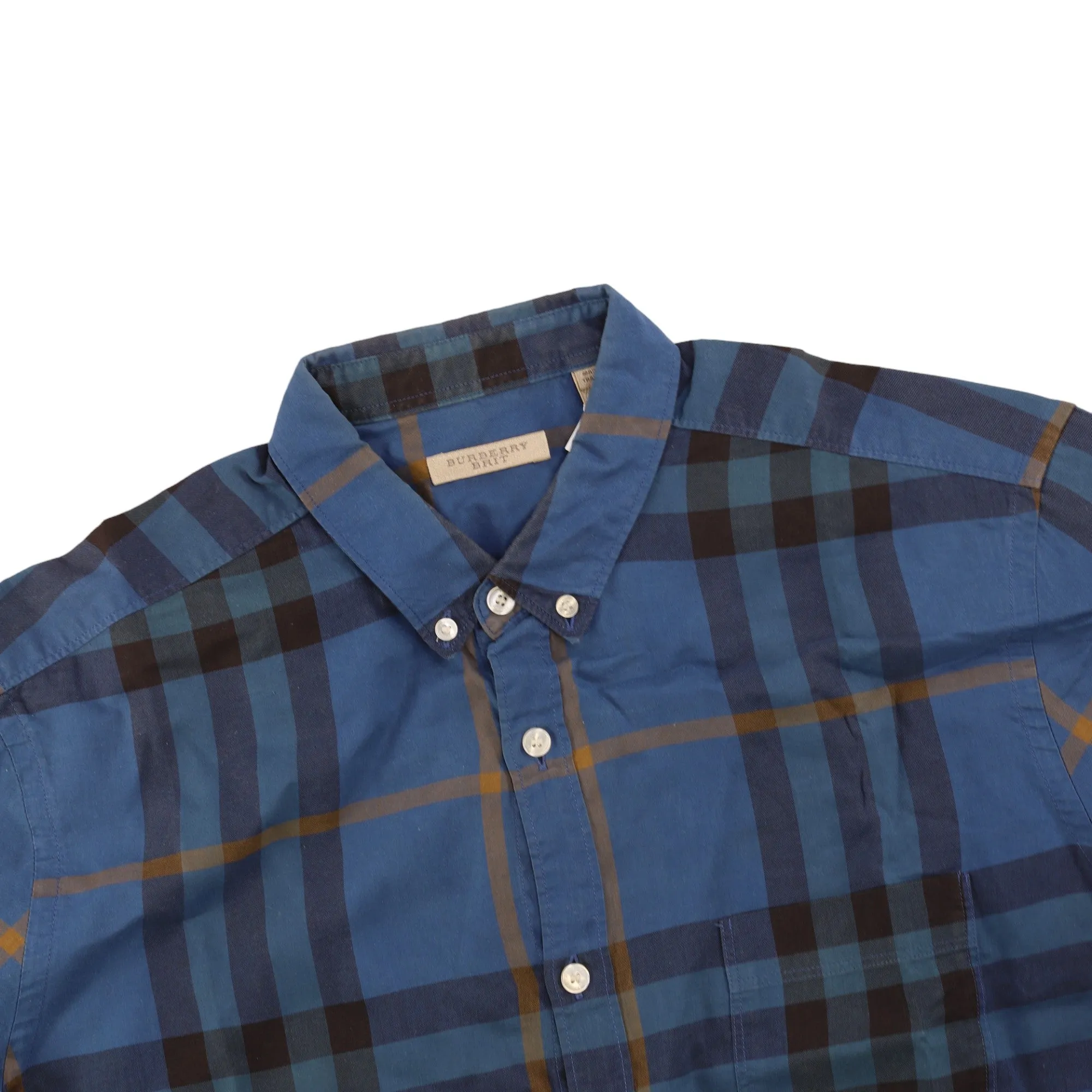 Men's Checkered Shirt Blue Size L