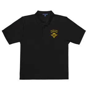 Men's Premium Royal Lao Airborne Polo