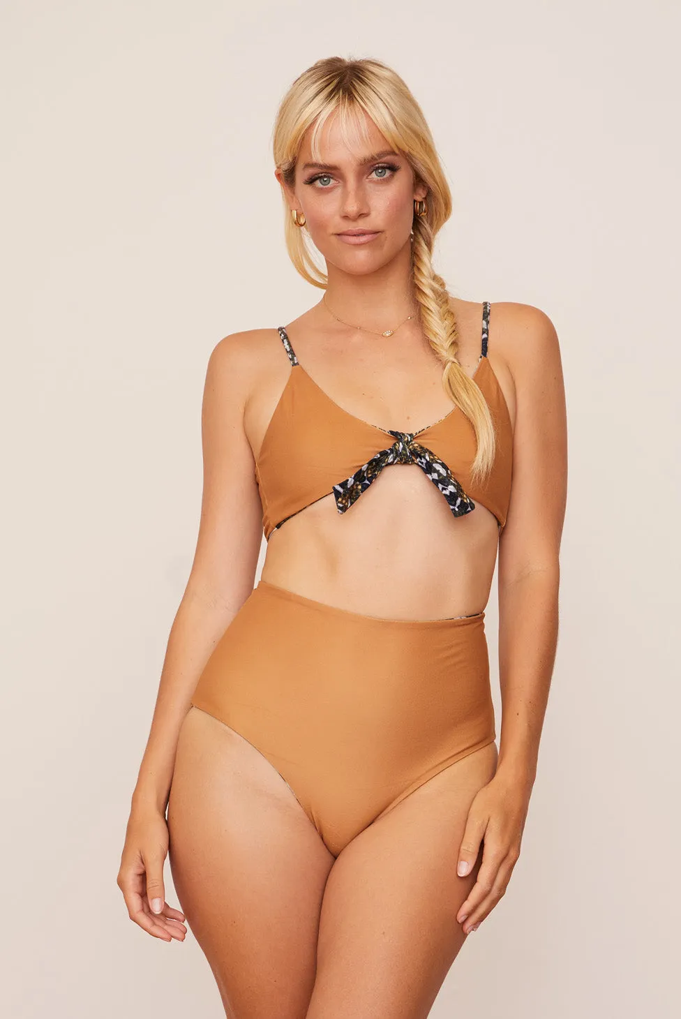 Noor Reversible High-Waisted Bikini Bottom