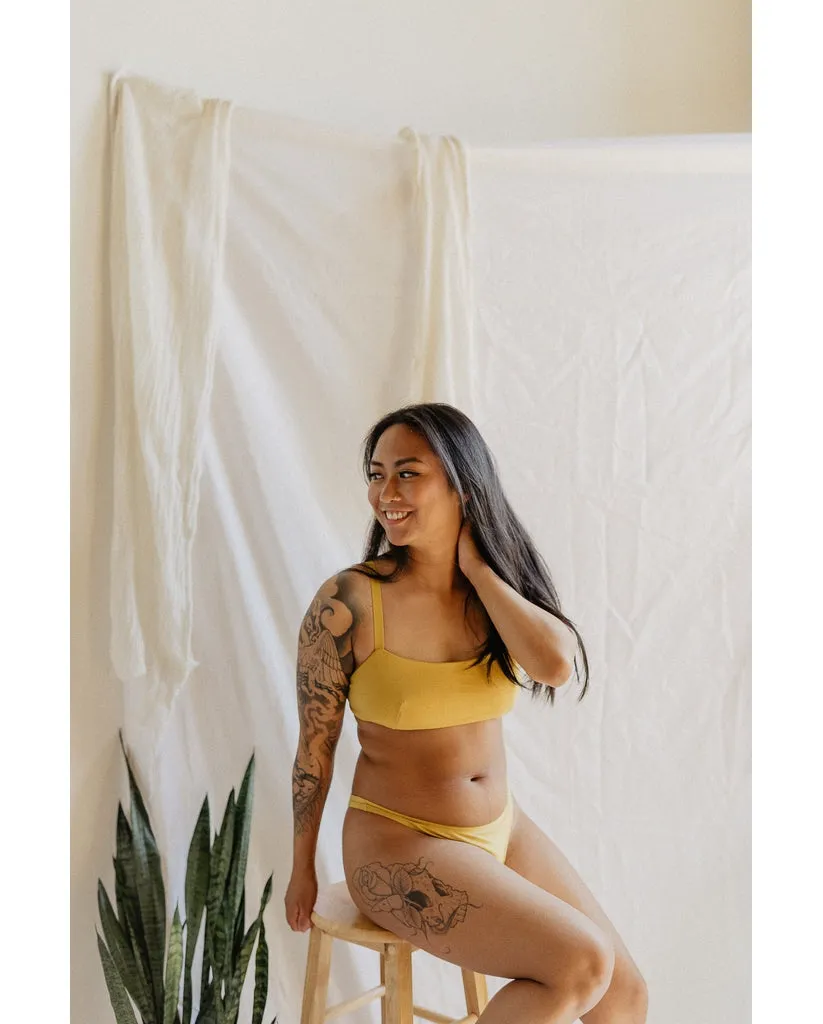 Organic Cotton Thong - Mustard *FINAL SALE*