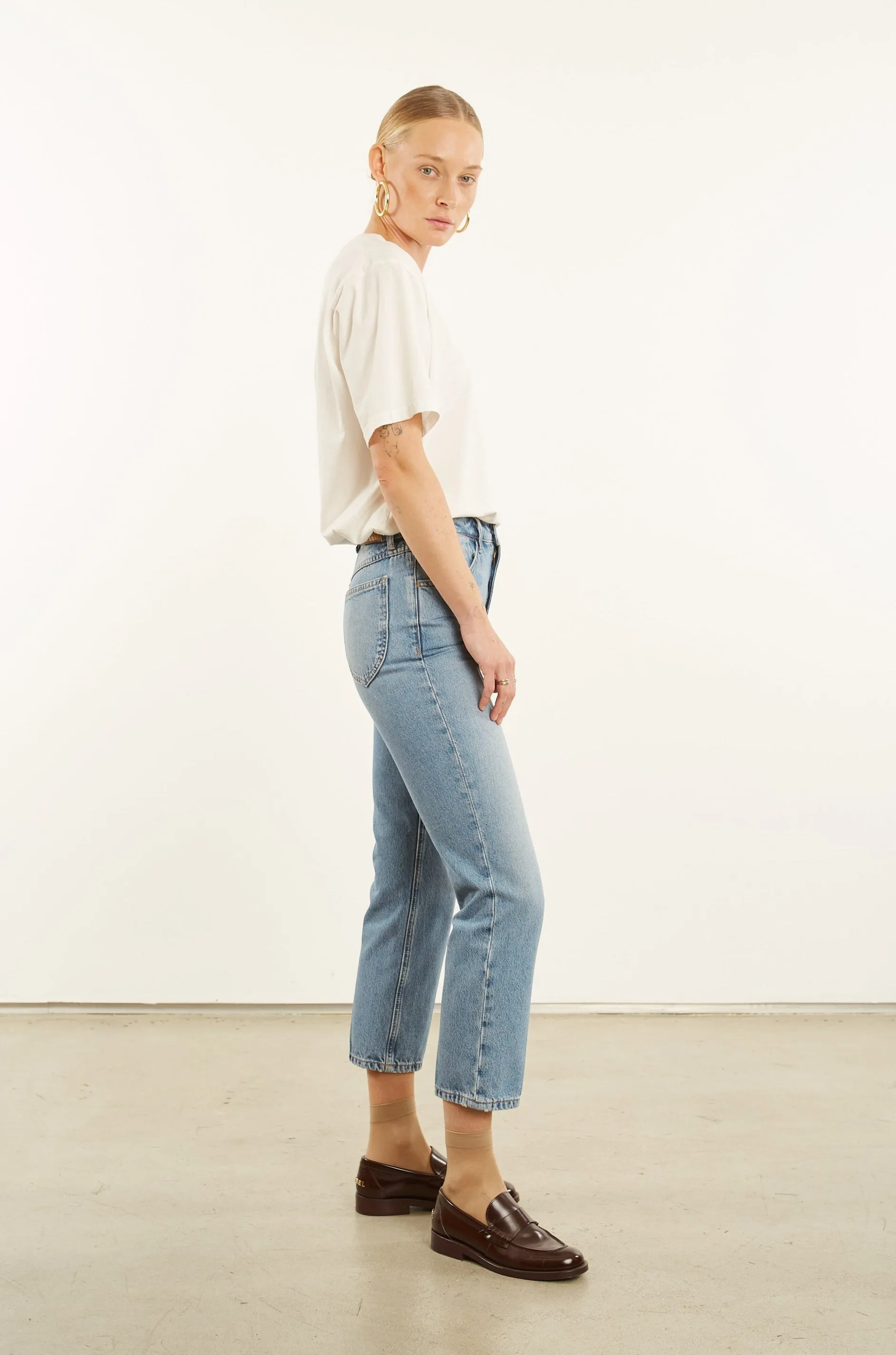 Paradis Crop Straight Leg Denim