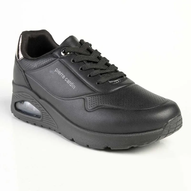 Pierre Cardin Chantal Lace Up Sneaker - Black Pewter