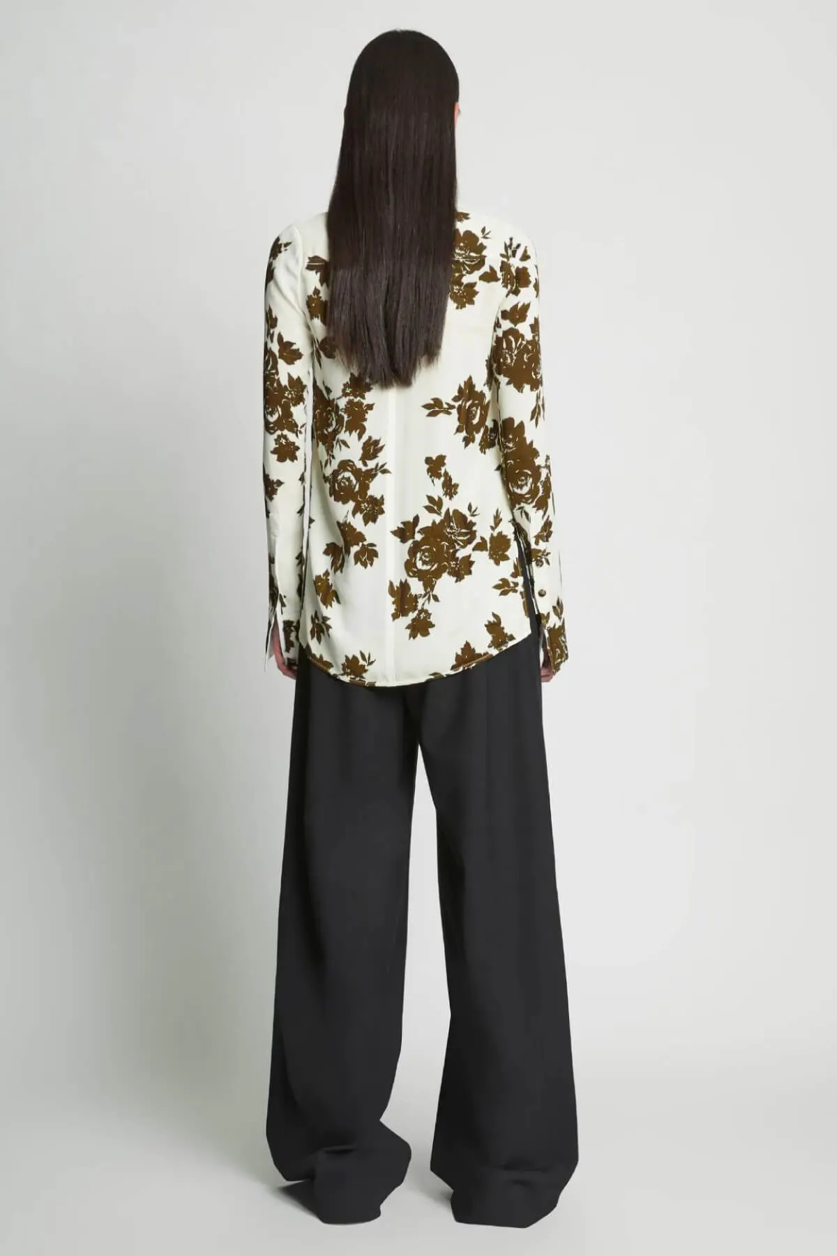 Proenza Schouler Floral Garment Printed Shirt - Ecru Multi