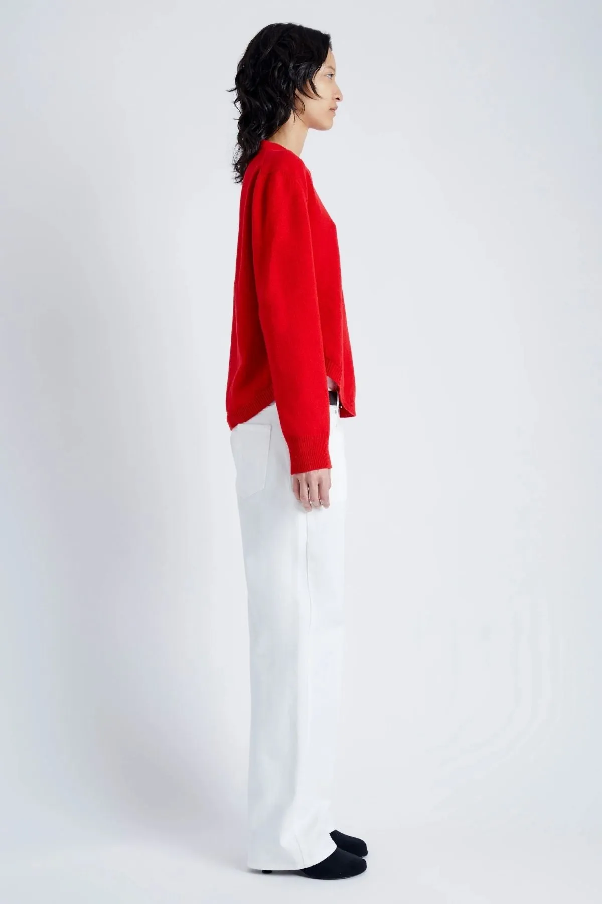 Proenza Schouler Harrison Monogram Sweater - Red