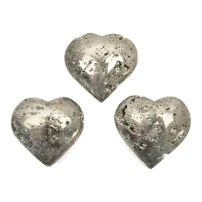 Pyrite - Heart, Polished